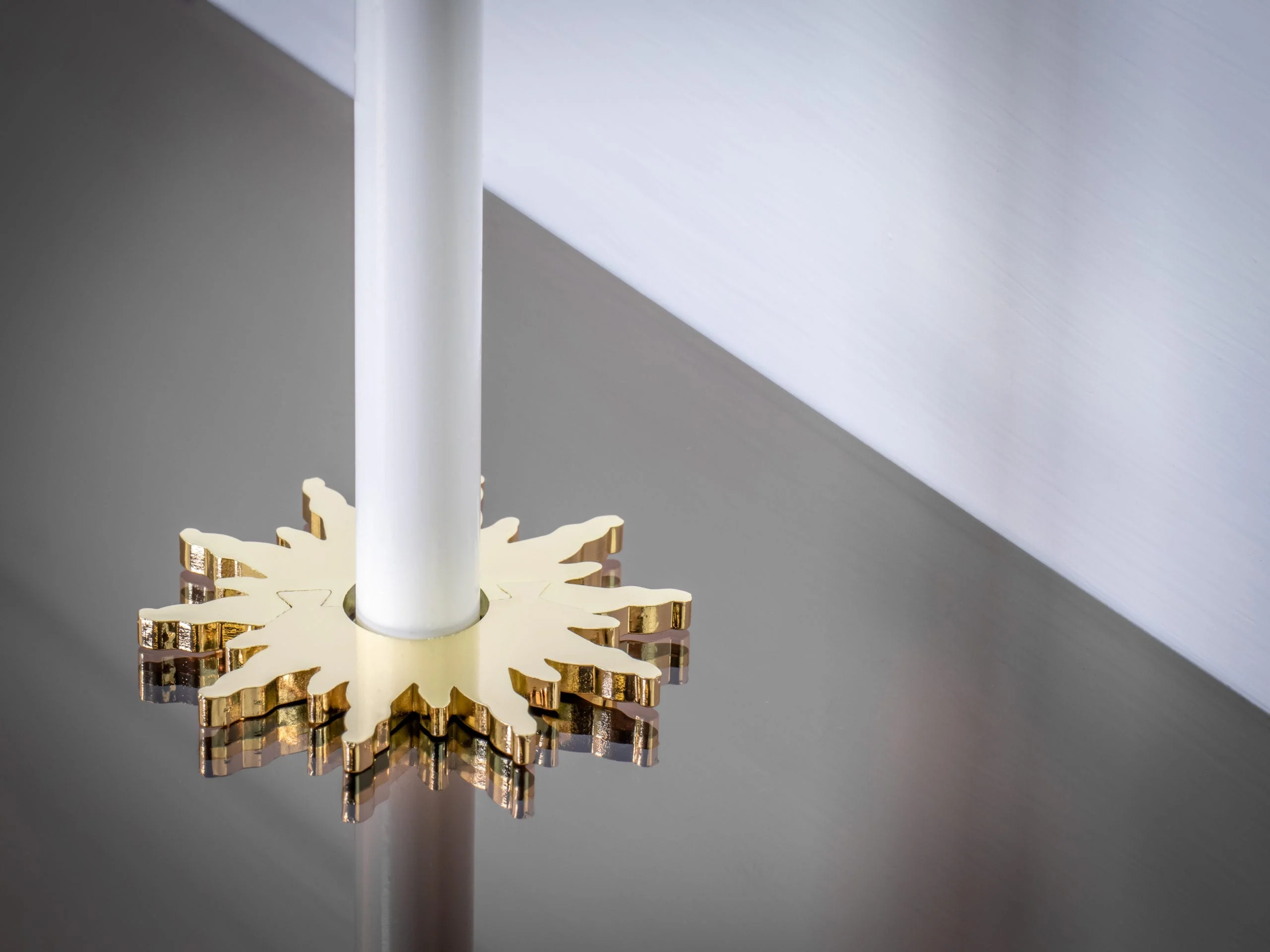 Sunburst Pipe Collar - Brass